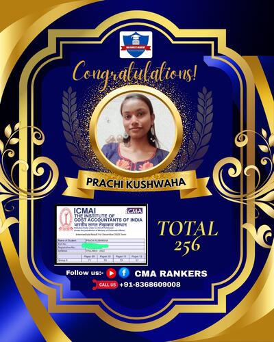 CMA Rankers student result Dec 2025 - Student 32