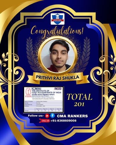 CMA Rankers student result Dec 2025 - Student 35